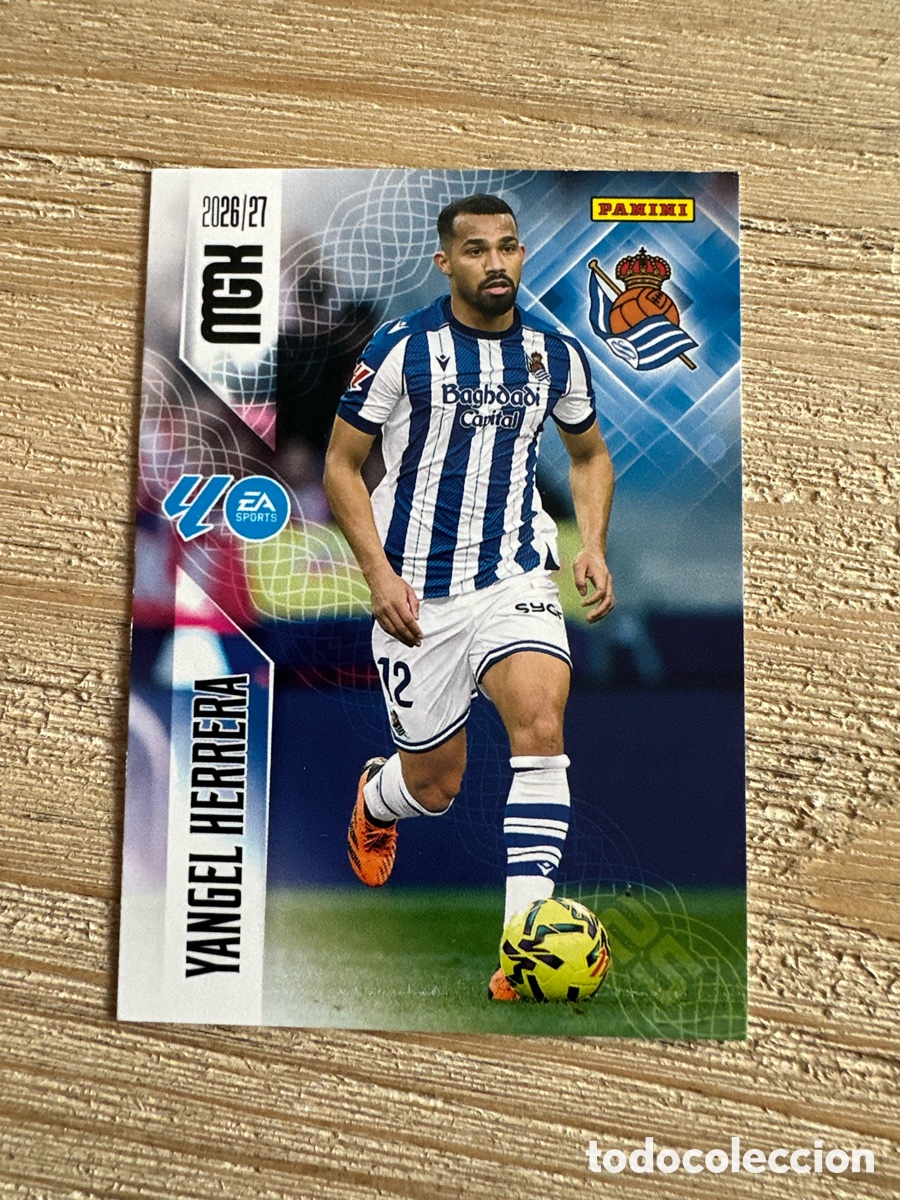 Trading Cards: YANGEL HERRERA REAL SOCIEDAD 318 2&ordf; EDICION MEGACRACKS 2026/27 26-27 26 27 MGK PANINI