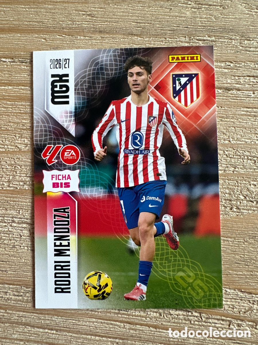 Cartas Colecion&aacute;veis: RODRI MENDOZA AT MADRID 63 BIS 2&ordf; EDICION MEGACRACKS 2026/27 26-27 26 27 MGK PANINI