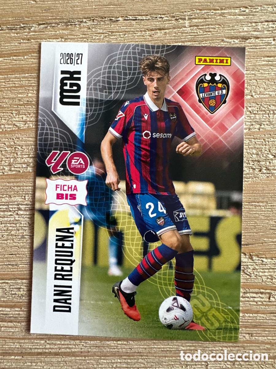 Trading cards: DANI REQUENA LEVANTE 208 BIS 2&ordf; EDICION MEGACRACKS 2026/27 26-27 26 27 MGK PANINI