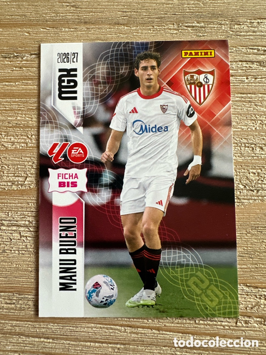 Trading cards: MANU BUENO SEVILLA 336 BIS 2&ordf; EDICION MEGACRACKS 2026/27 26-27 26 27 MGK PANINI