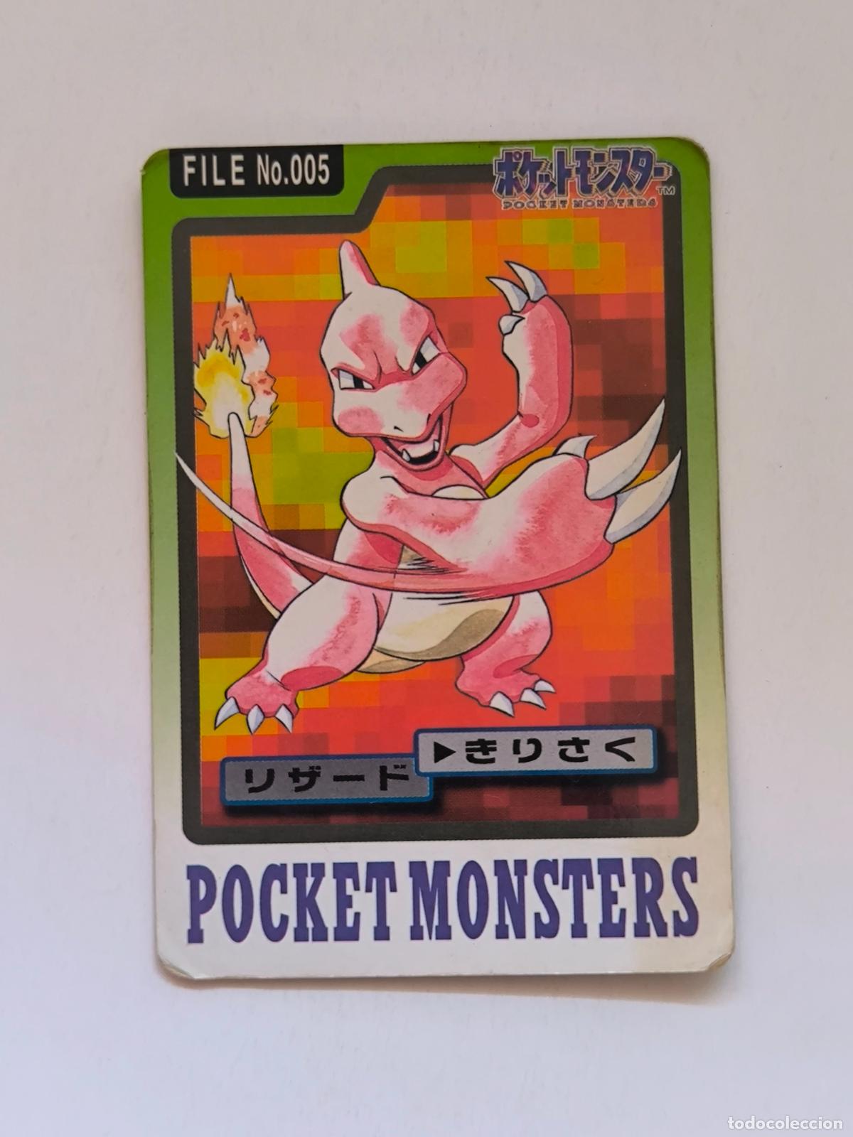 Trading cards: POKEMON POCKET MONSTERS - N&ordm; 005 / 5 CHARMELEON - CARDDASS / CARD / 1997 BANDAI JAPON (O7B1w)