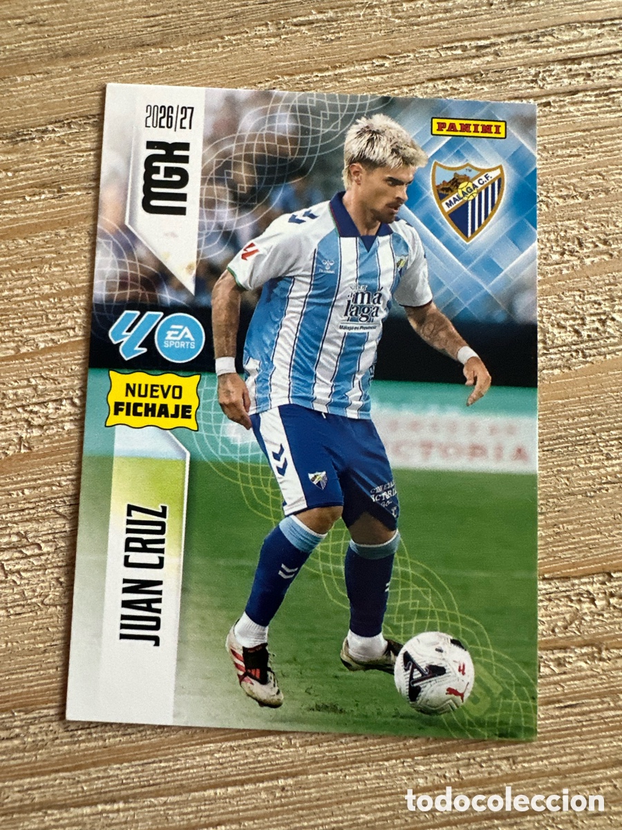 Trading cards: JUAN CRUZ MALAGA 458 NUEVO FICHAJE 2&ordf; EDICION MEGACRACKS 2026/27 26-27 26 27 MGK PANINI