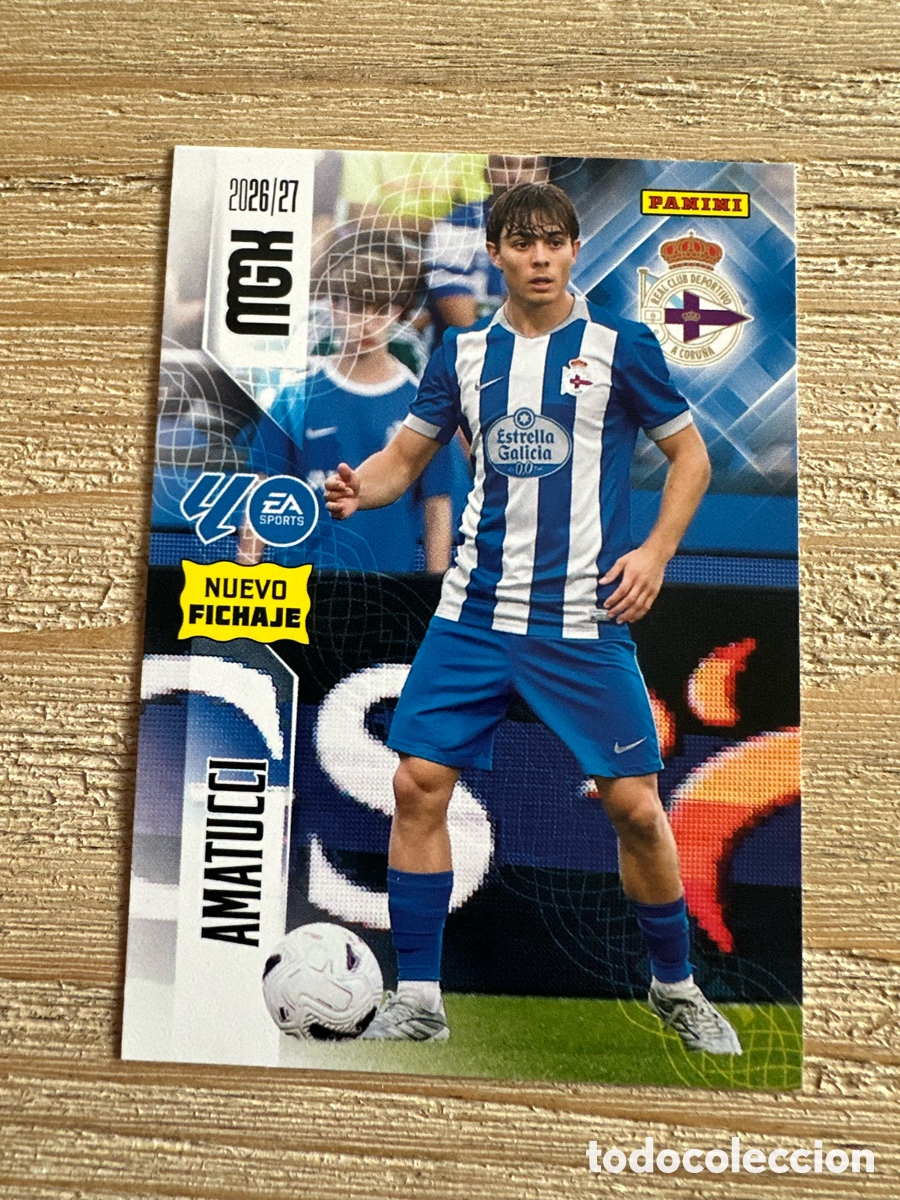 Trading cards: AMATUCCI DEPORTIVO 452 NUEVO FICHAJE 2&ordf; EDICION MEGACRACKS 2026/27 26-27 26 27 MGK PANINI
