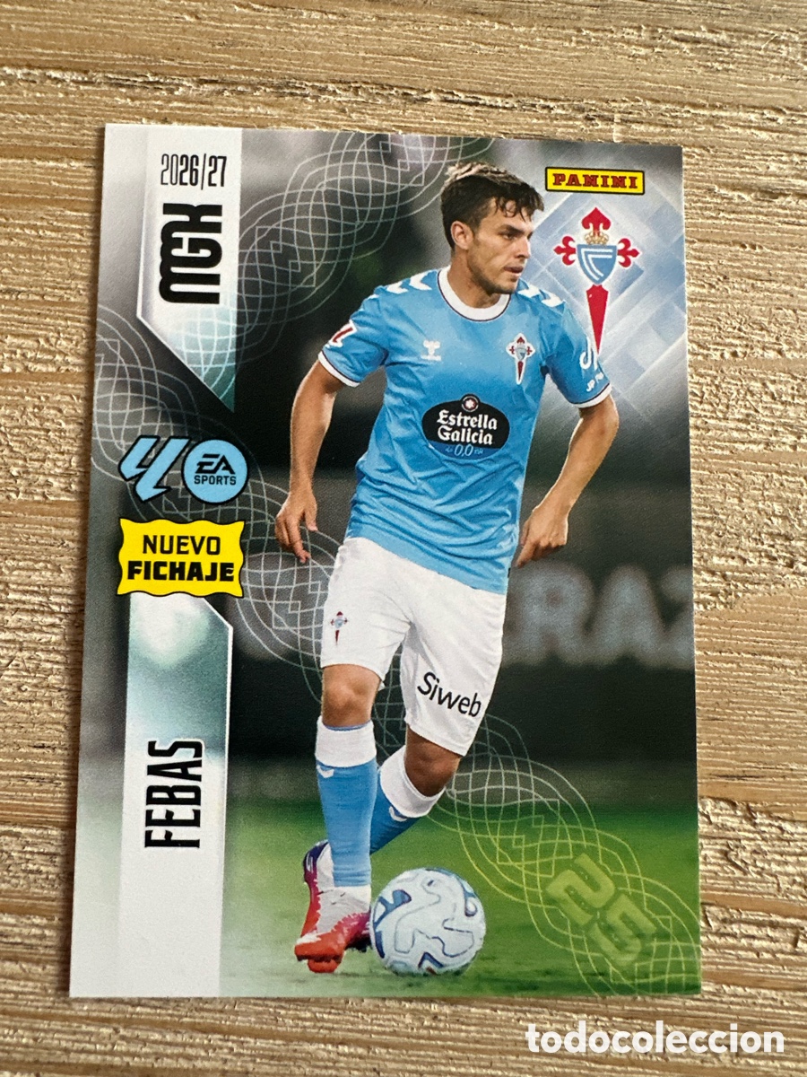 Trading cards: FEBAS CELTA 483 NUEVO FICHAJE 2&ordf; EDICION MEGACRACKS 2026/27 26-27 26 27 MGK PANINI