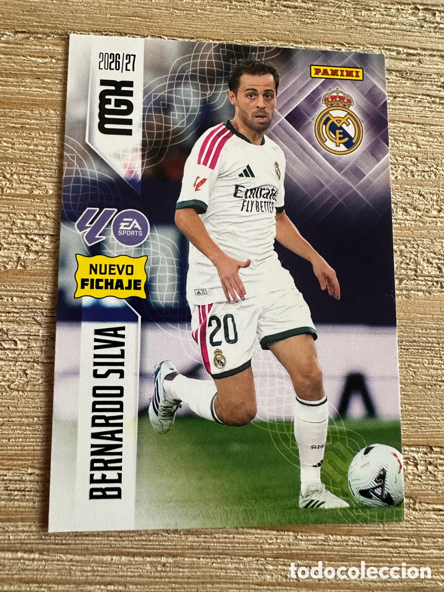 Trading cards: BERNARDO SILVA REAL MADRID 488 NUEVO FICHAJE 2&ordf; EDICION MEGACRACKS 2026/27 26-27 26 27 MGK PANINI