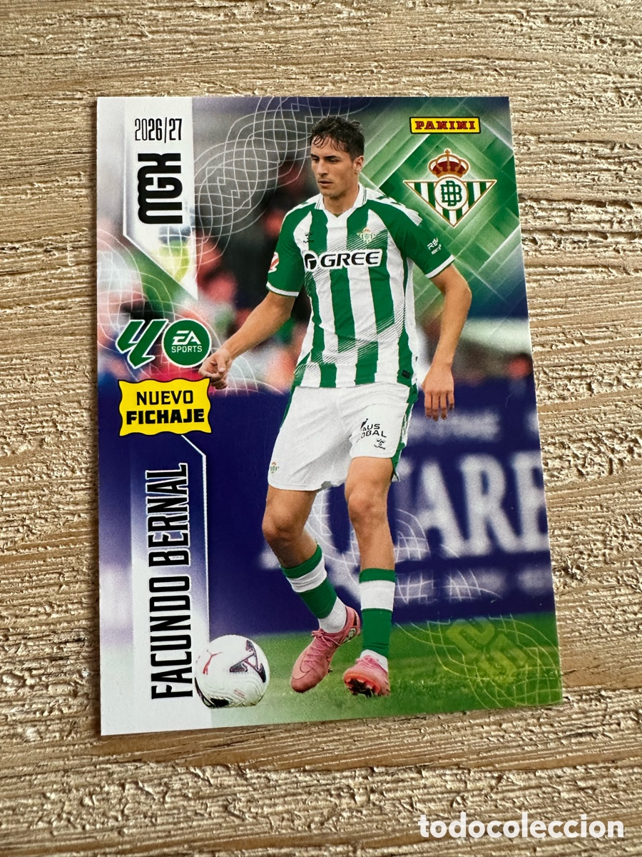 Trading cards: FACUNDO BERNAL REAL BETIS 484 NUEVO FICHAJE 2&ordf; EDICION MEGACRACKS 2026/27 26-27 26 27 MGK PANINI