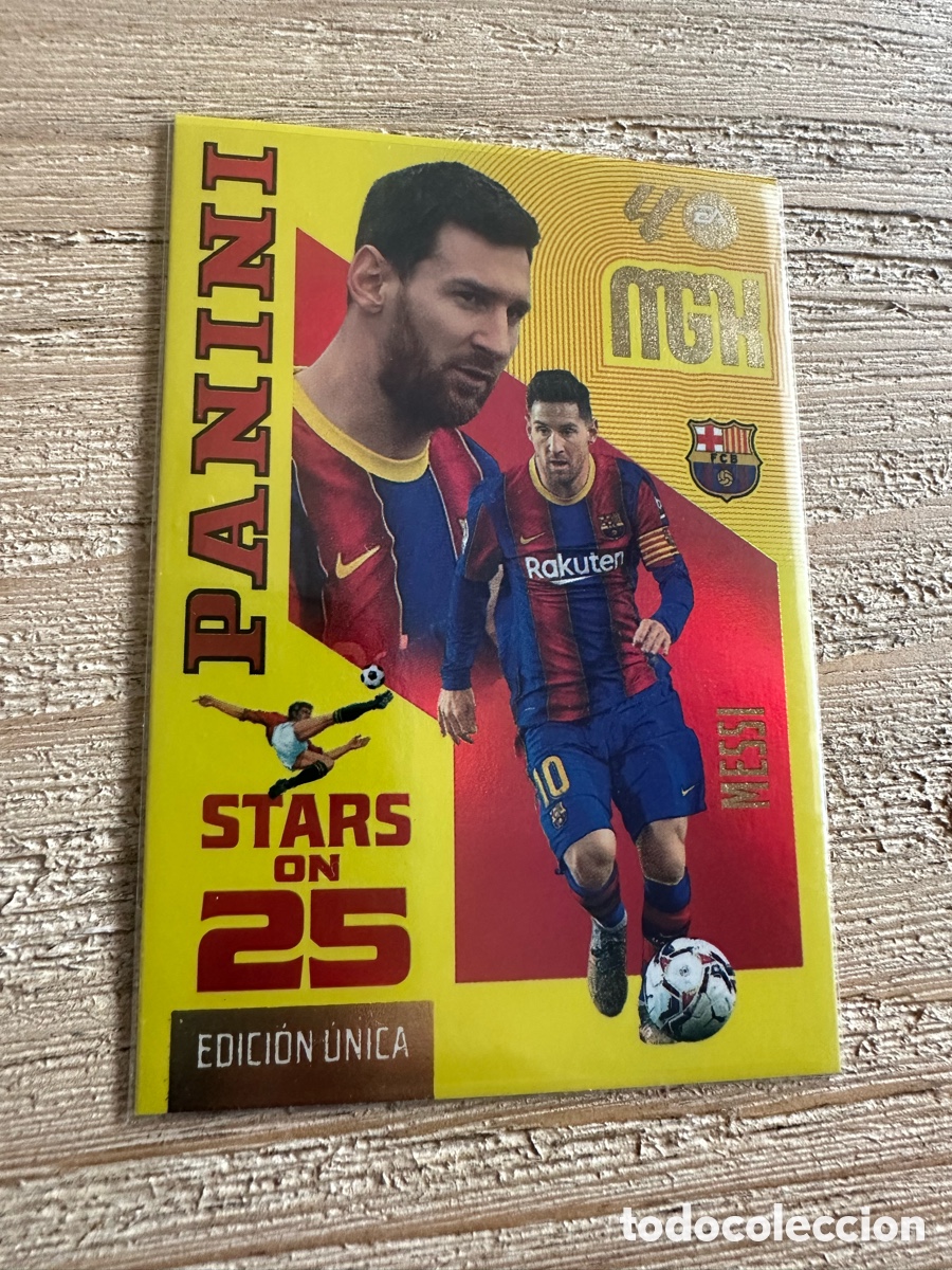 Trading cards: MESSI FC BARCELONA STARS ON 25 EDICION UNICA 440 MEGACRACKS 2026/27 26-27 26 27 MGK PANINI