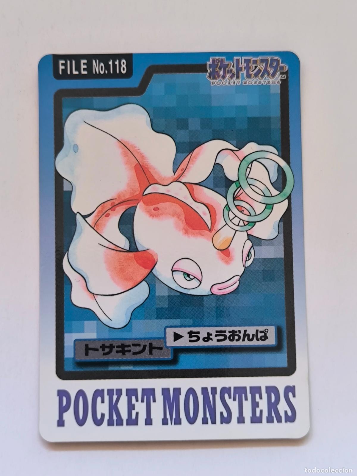 Trading cards: POKEMON POCKET MONSTERS - N&ordm; 118 GOLDEEN - CARDDASS / CARD / 1997 BANDAI JAPON (O7B1w)