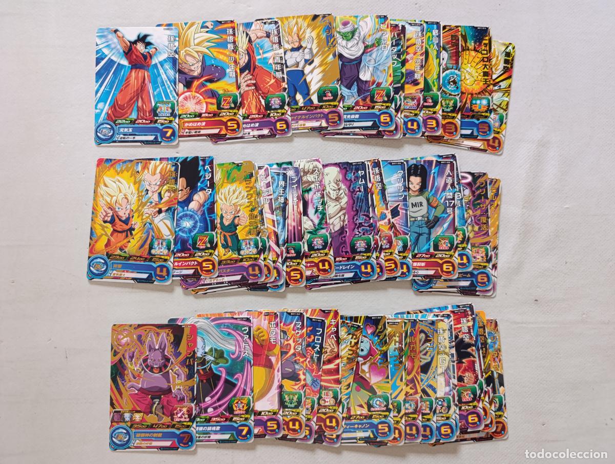 Trading cards: LOTE 48 CARTAS SUPER DRAGON BALL HEROES - BIG BANG MISSION SERIE BM11 - BANDAI JAPON CARDS (D7Cw)