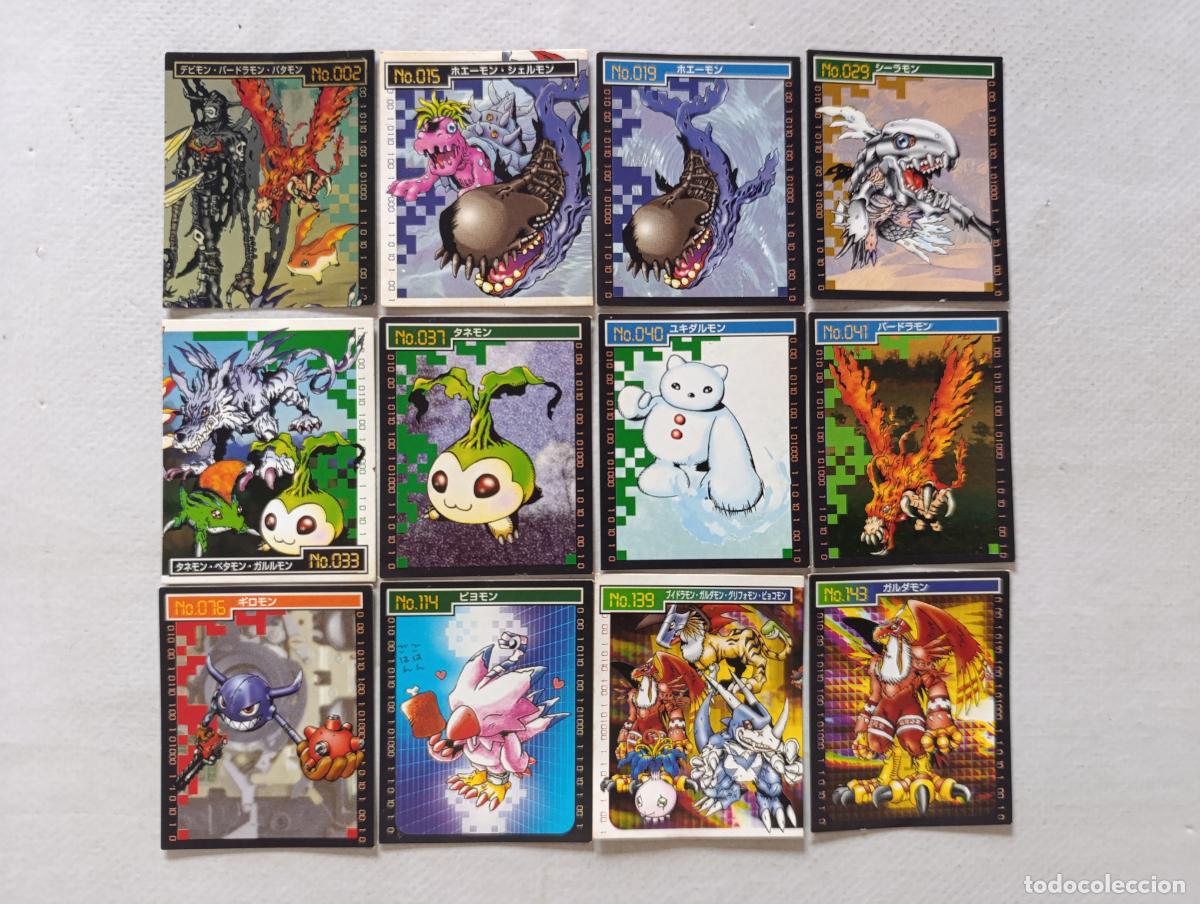 Trading cards: LOTE DIGIMON STICKER BANDAI - 12 STICKERS - SEAL JAPON - DIGITAL MONSTER - DIGIMON BIOLOGY (F7B)