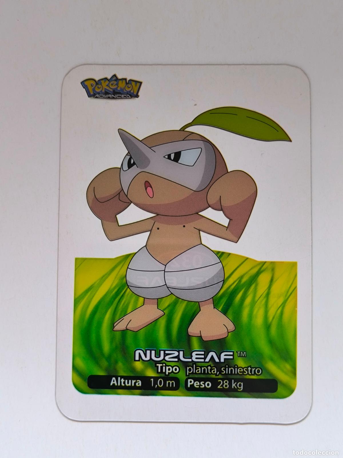Trading cards: POKEMON ADVANCED LAMINCARDS - N&ordm; 032 / 32 NUZLEAF - CARD / CARTA - EDIBAS 2006 (9ZC3)