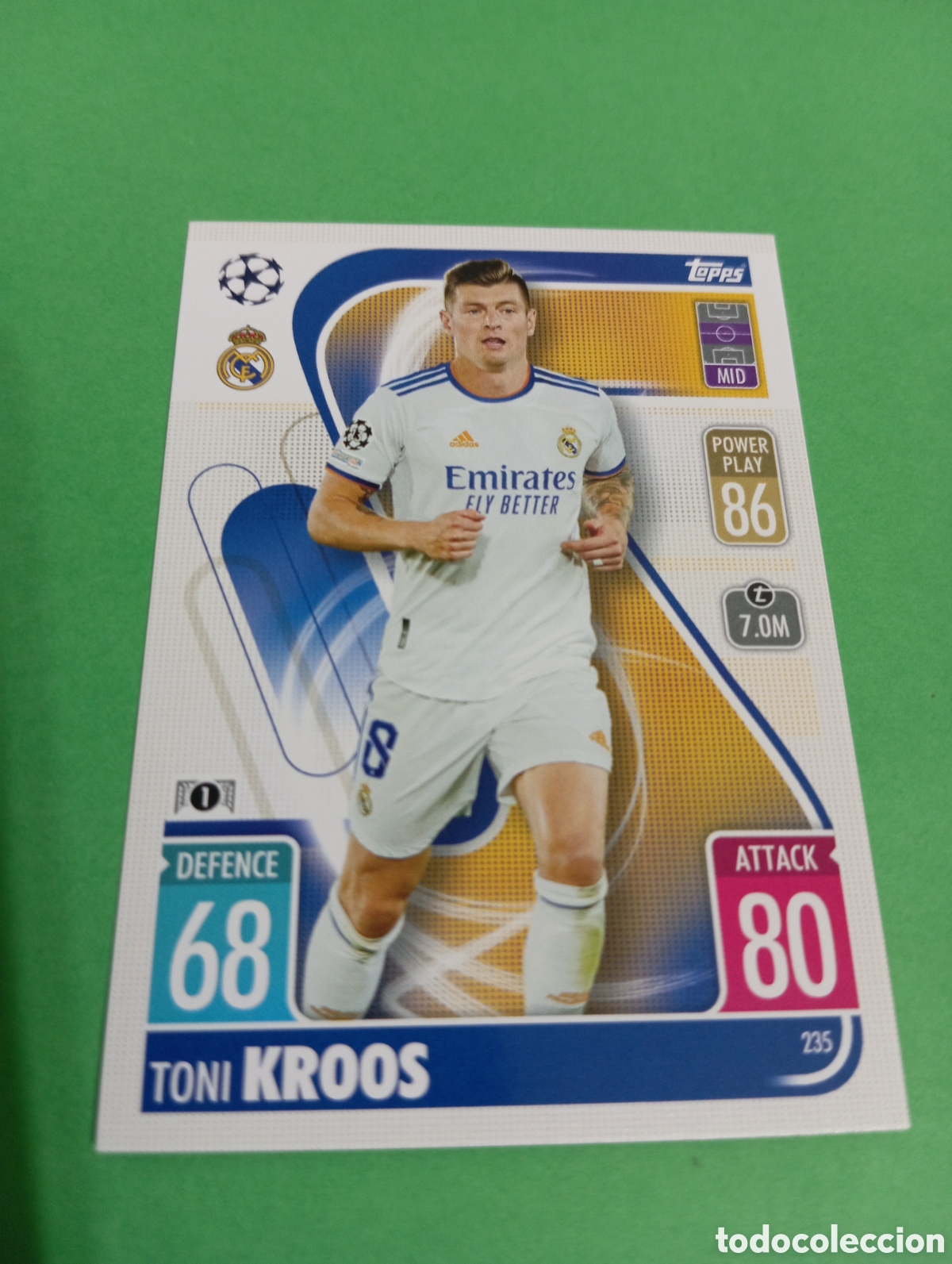 Trading cards: Kroos Real Madrid n&deg;235 / TOPPS MATCH ATTAX 2021/2022