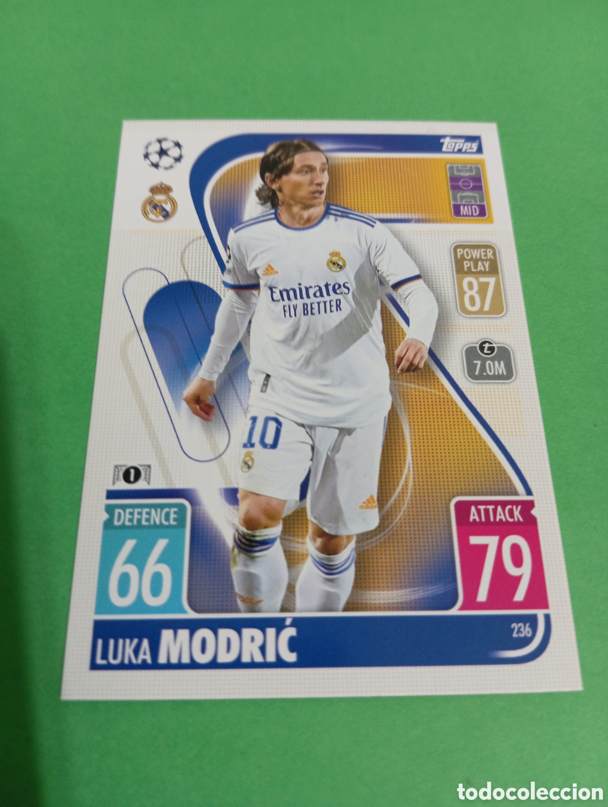 Trading cards: Modrić Real Madrid n&deg;236 / TOPPS MATCH ATTAX 2021/2022