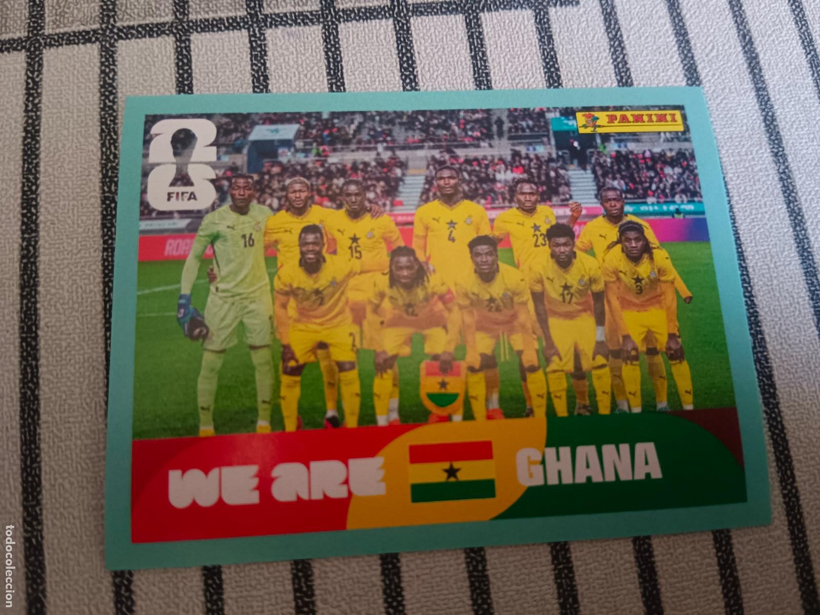 Trading cards: MUNDIAL 2026 ESTADOS UNIDOS USA MEXICO MEJICO CANADA GHA 13 GHA13 ALINEACION GHANA FIFA