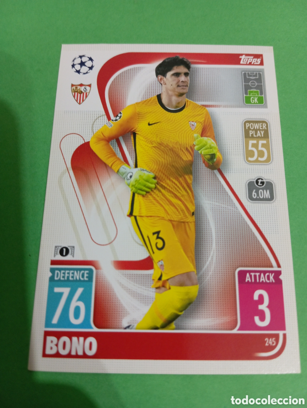 Trading cards: Bono Sevilla n&deg;245 / TOPPS MATCH ATTAX 2021/2022