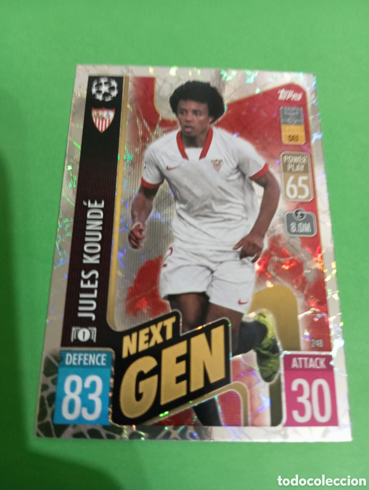 Trading cards: Kound&eacute; Sevilla NEXT GEN n&deg;248 / TOPPS MATCH ATTAX 2021/2022