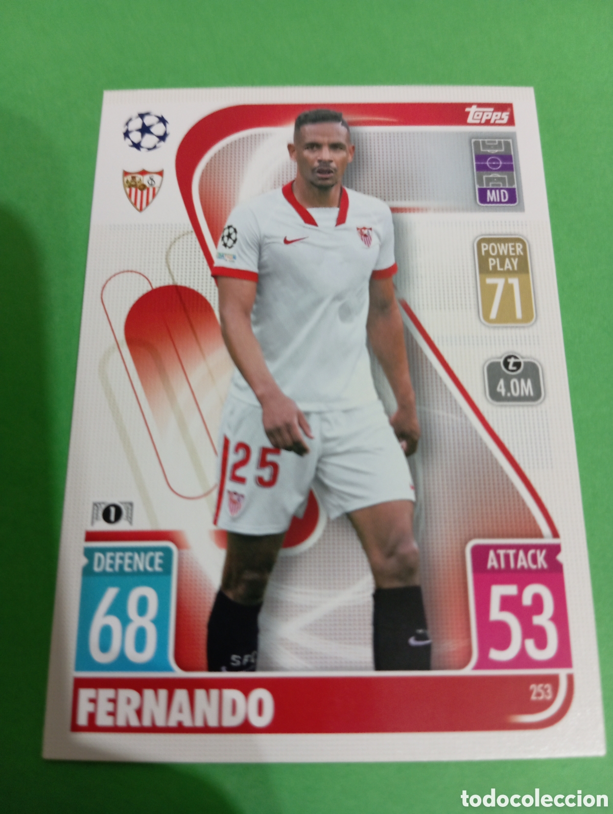 Trading cards: Fernando Sevilla n&deg;253 / TOPPS MATCH ATTAX 2021/2022