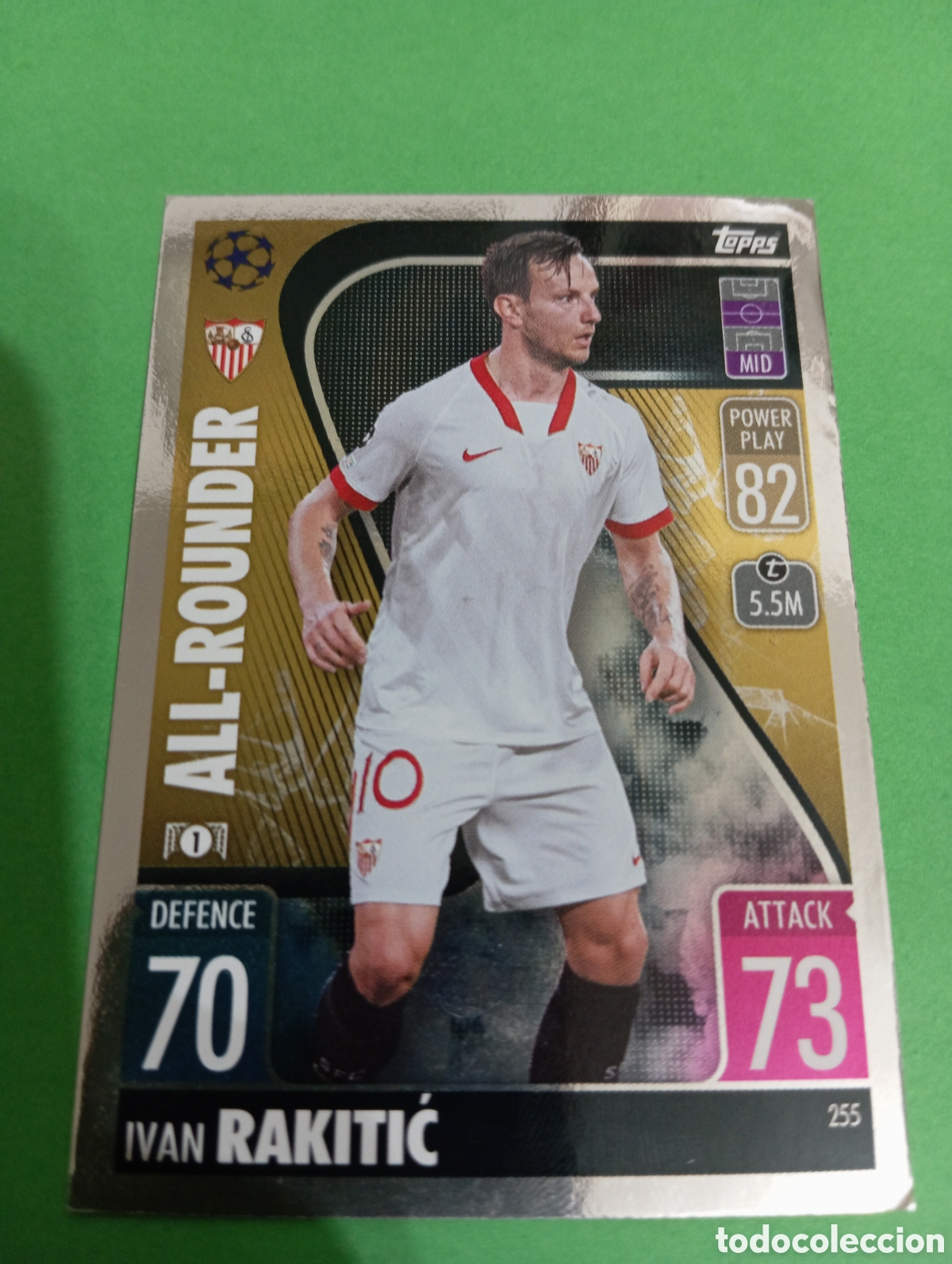 Trading cards: Rakitić Sevilla ALL-ROUNDER n&deg;255 / TOPPS MATCH ATTAX 2021/2022