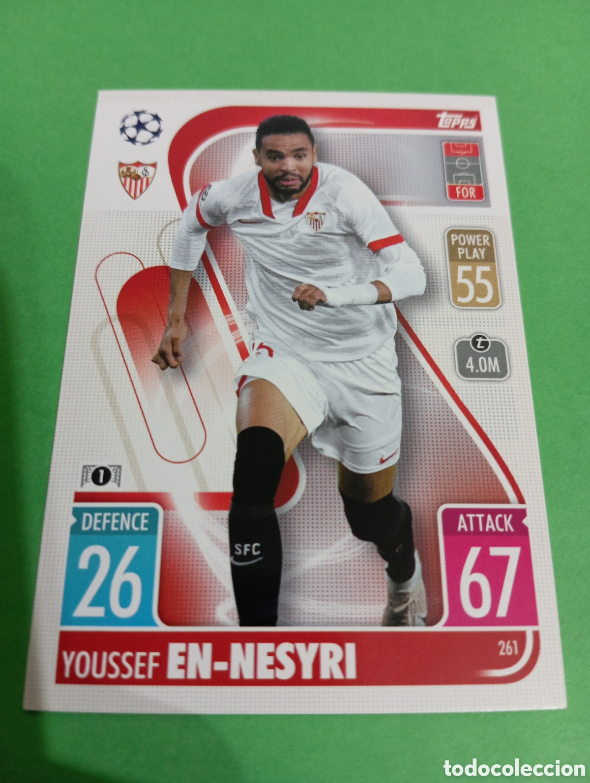 Trading cards: En-Nesyri Sevilla n&deg;261 / TOPPS MATCH ATTAX 2021/2022