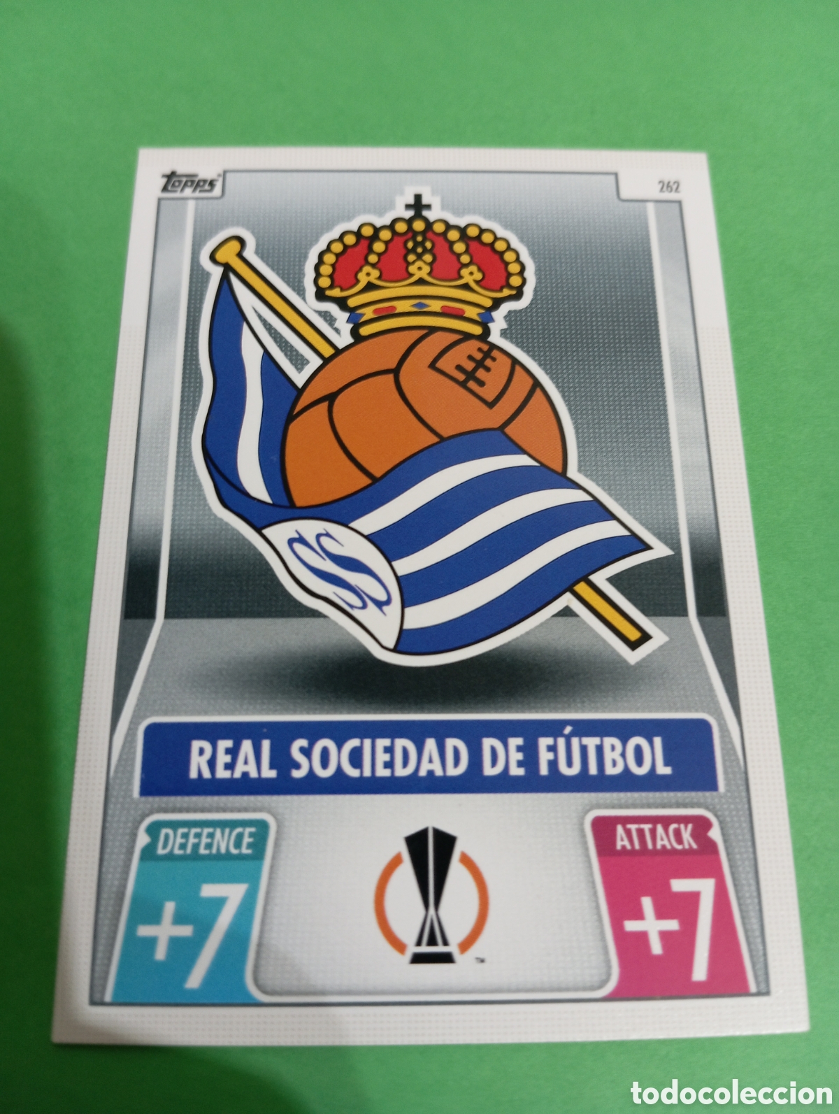 Trading cards: Escudo de la Real Sociedad n&deg;262 / TOPPS MATCH ATTAX 2021/2022
