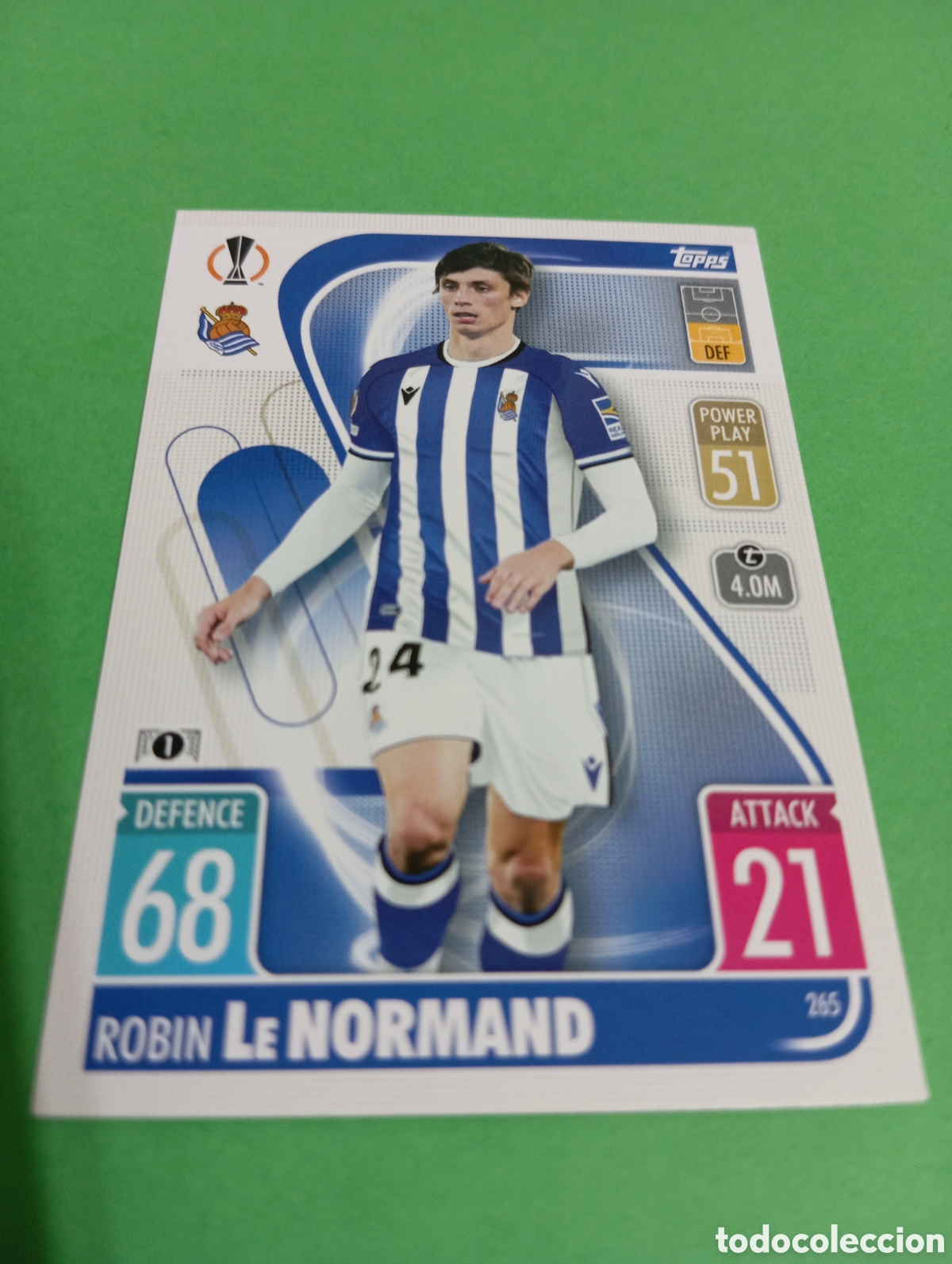 Trading cards: Le Normand Real Sociedad n&deg;265 / TOPPS MATCH ATTAX 2021/2022