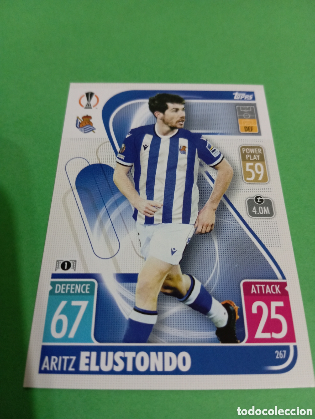 Trading cards: Elustondo Real Sociedad n&deg;267 / TOPPS MATCH ATTAX 2021/2022