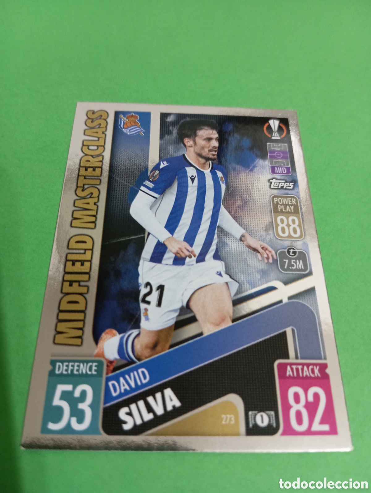 Trading cards: Silva Real Sociedad MIDFIELD MASTERCLASS n&deg;273 / TOPPS MATCH ATTAX 2021/2022