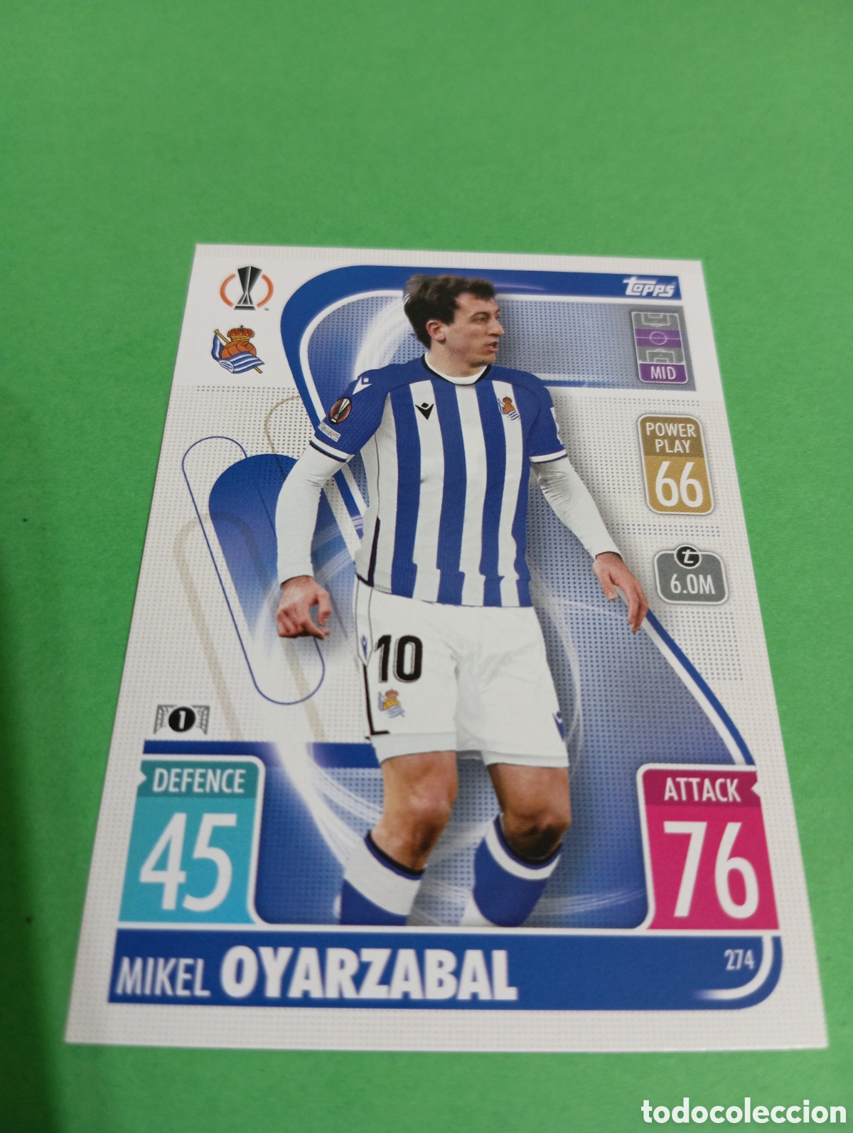 Trading cards: Oyarzabal Real Sociedad n&deg;274 / TOPPS MATCH ATTAX 2021/2022