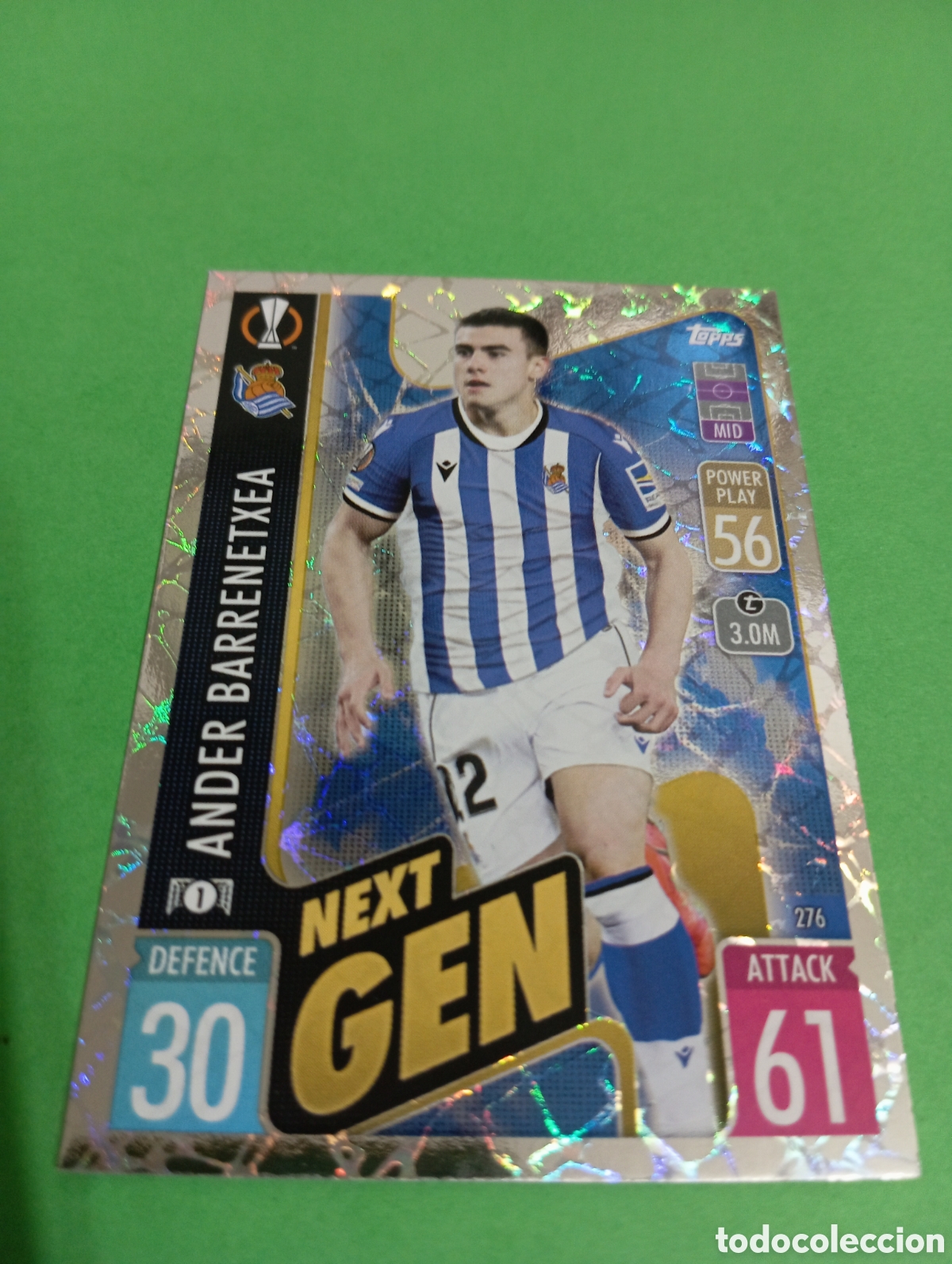 Trading cards: Barrenetxea Real Sociedad NEXT GEN n&deg;276 / TOPPS MATCH ATTAX 2021/2022
