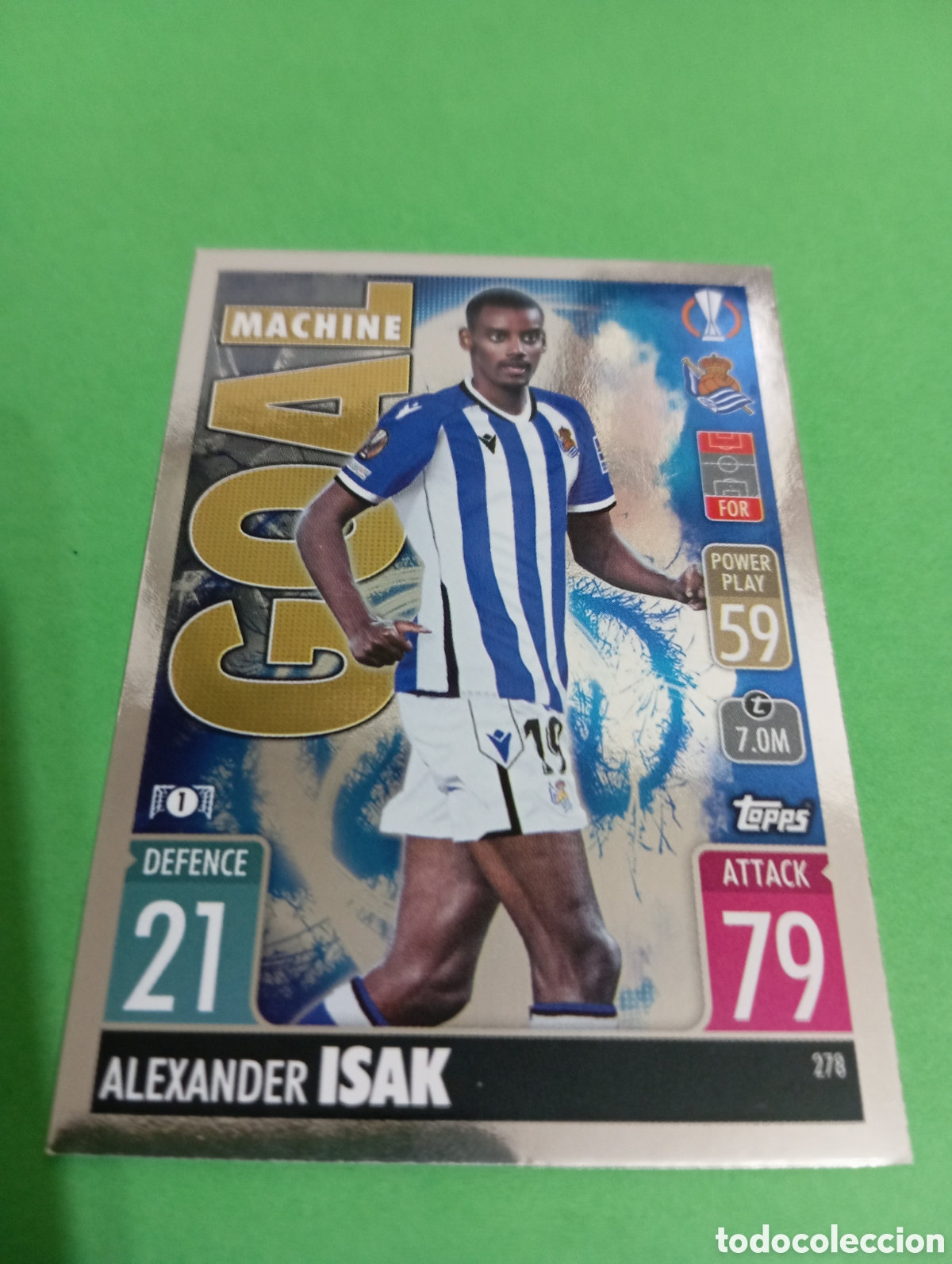 Trading cards: Isak Real Sociedad GOAL MACHINE n&deg;278 / TOPPS MATCH ATTAX 2021/2022
