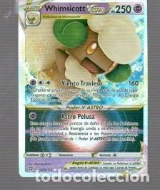Trading cards: CROMO DE POK&Eacute;MON DE ASTRO WHIMSICOTT V PS260 N&ordm; 250 DEL A&Ntilde;O 2023