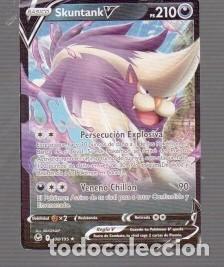 Trading cards: CROMO DE POK&Eacute;MON DE B&Aacute;SICO SKUNTANK V PS 210 DEL A&Ntilde;O 2023