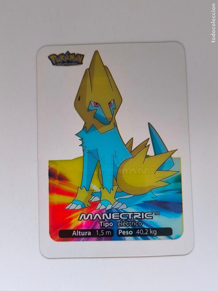 Trading cards: POKEMON ADVANCED LAMINCARDS - N&ordm; 070 / 70 MANECTRIC - CARD / CARTA - EDIBAS 2006 (9ZC3)