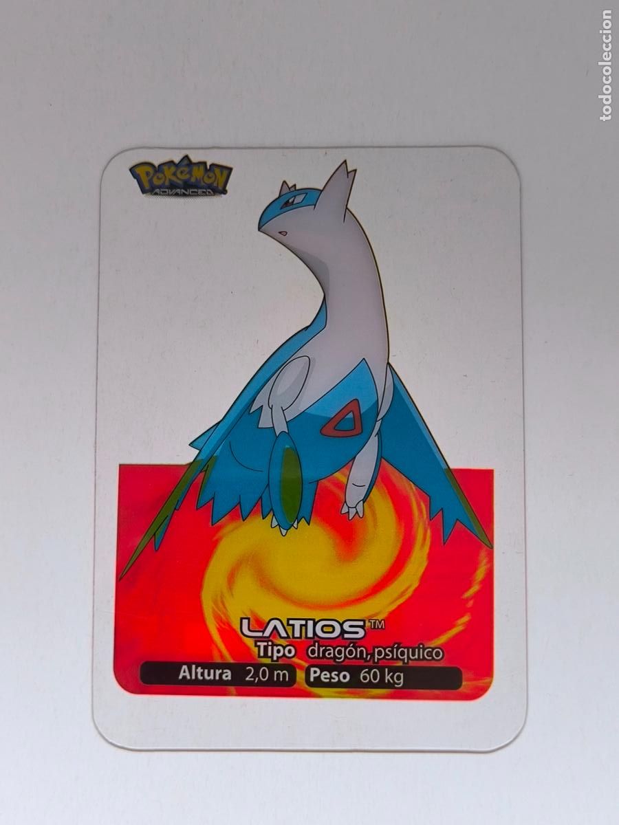 Trading cards: POKEMON ADVANCED LAMINCARDS - N&ordm; 145 LATIOS - CARD / CARTA - EDIBAS 2006 (9ZC3)