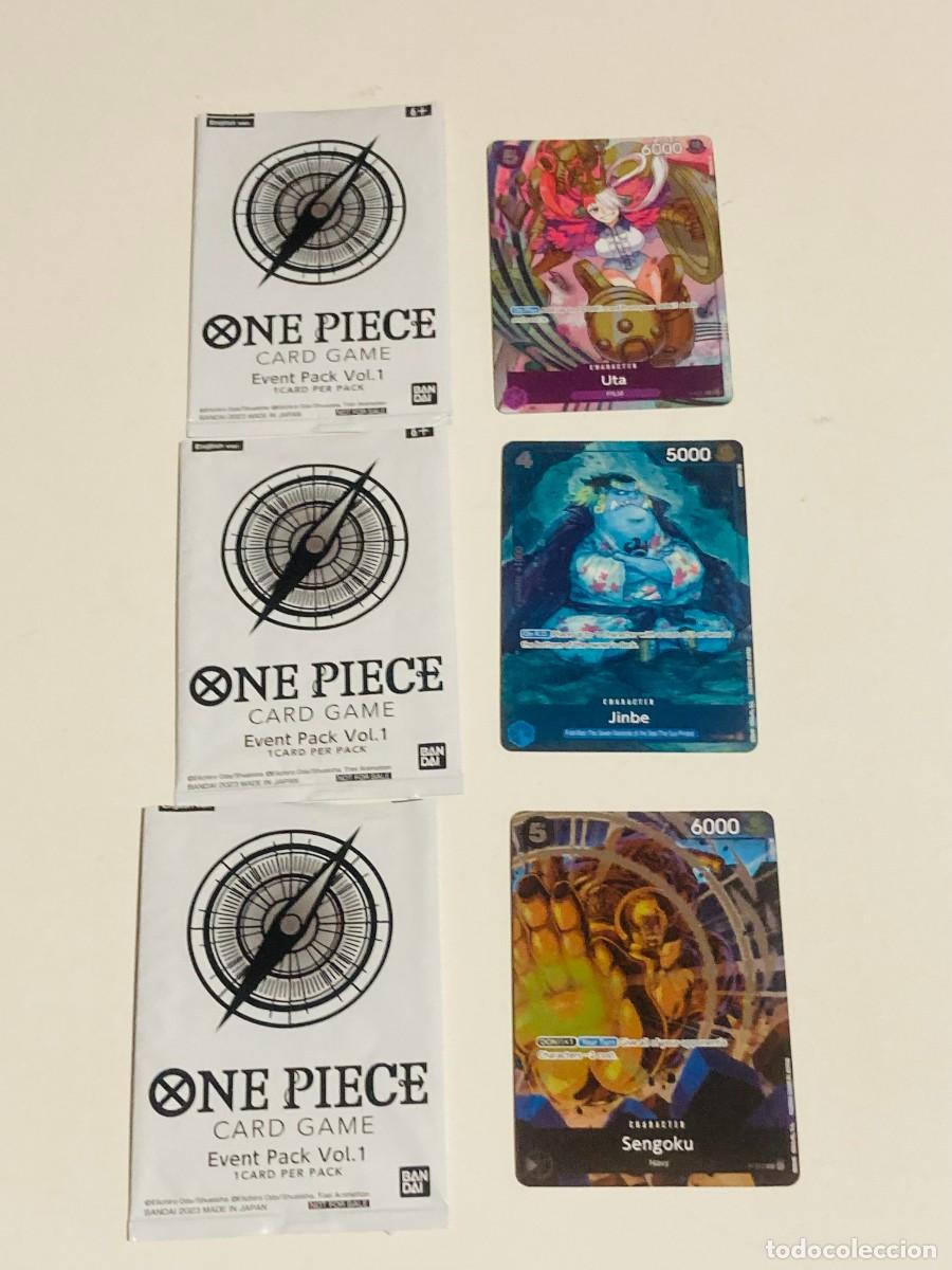 Trading cards: Lote 3 Cartas One Piece TCG - Event Pack Vol.1 Promos Holo