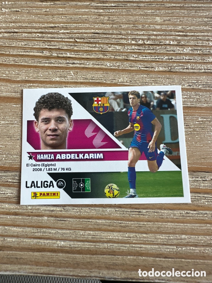 Trading cards: HAMZA ABDELKARIM FC BARCELONA COLOCA 18 BIS 3&ordf; EDICION LIGA ESTE 2026/27 26-27 26 27 PANINI