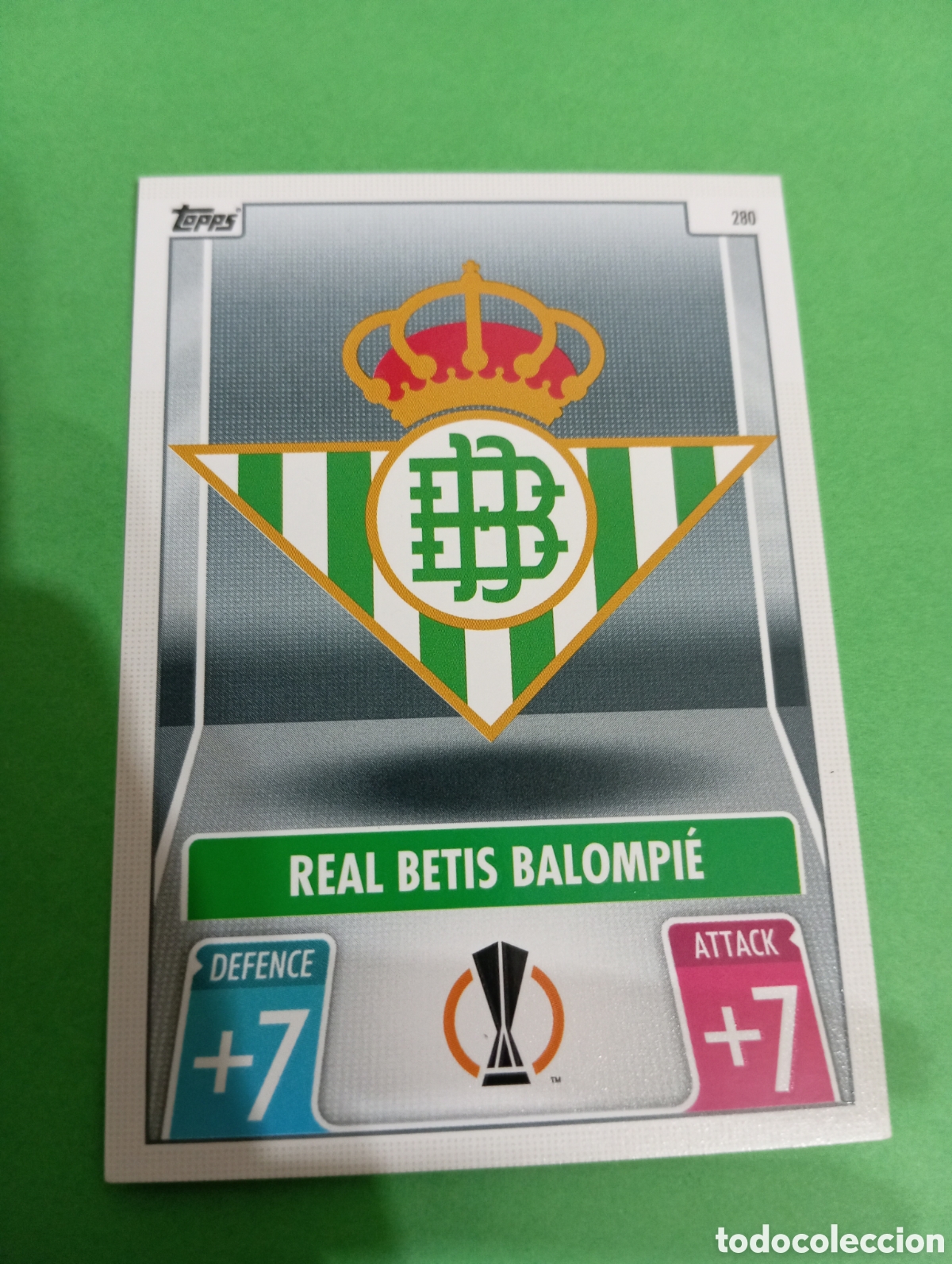 Trading cards: Escudo del Betis n&deg;280 / TOPPS MATCH ATTAX 2021/2022