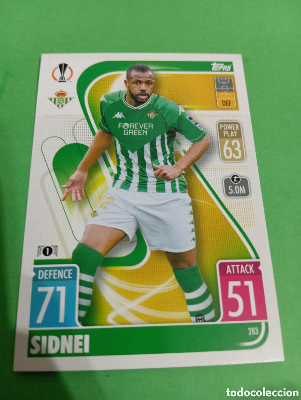 Trading cards: Sidnei Betis n&deg;283 / TOPPS MATCH ATTAX 2021/2022