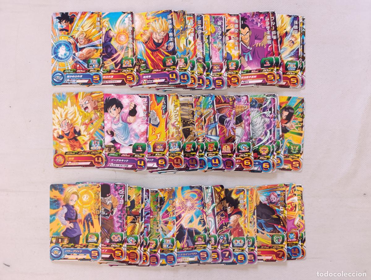 Trading cards: LOTE 48 CARTAS SUPER DRAGON BALL HEROES - ULTRA GOD MISSION SERIE UGM1 - BANDAI JAPON CARDS (E7Aw)