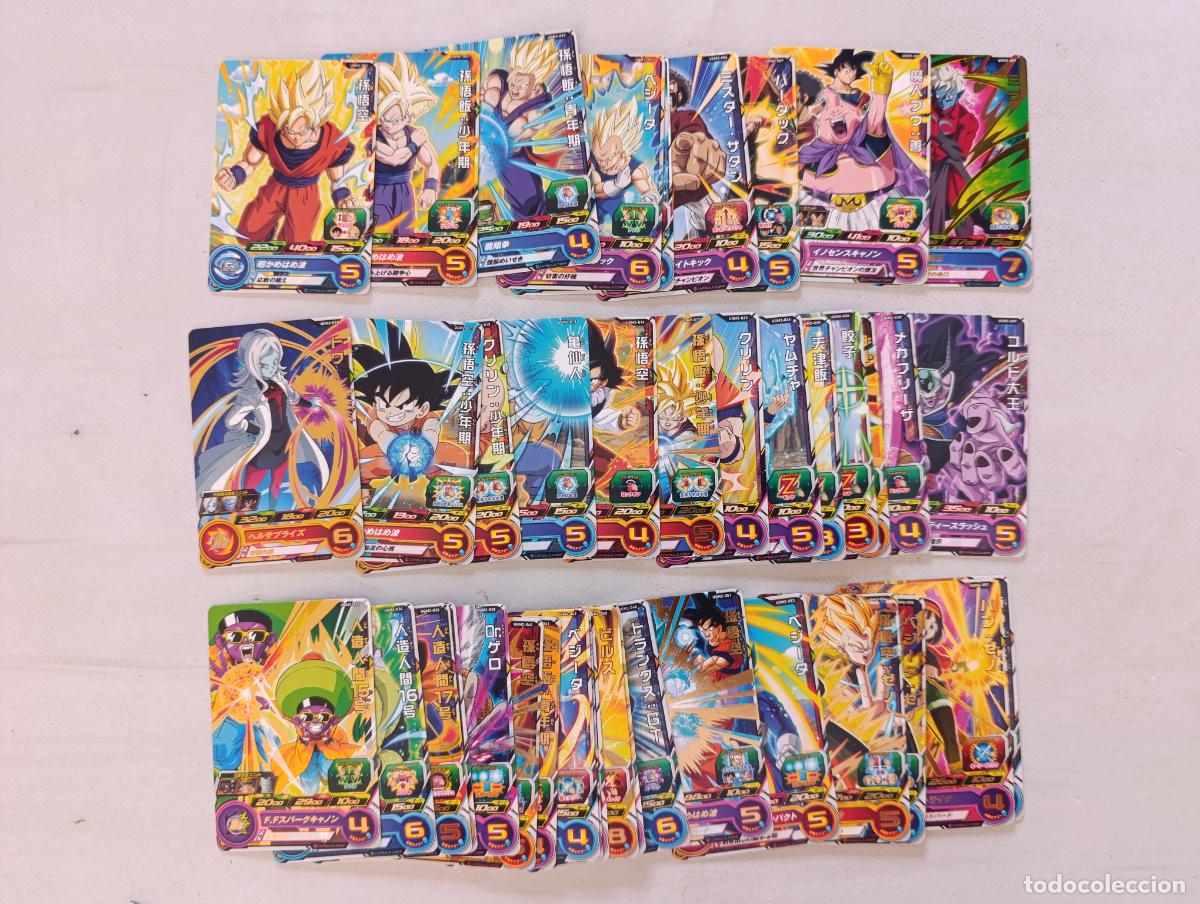 Trading cards: LOTE 42 CARTAS SUPER DRAGON BALL HEROES - ULTRA GOD MISSION SERIE UGM2 - BANDAI JAPON CARDS (E7Bw)