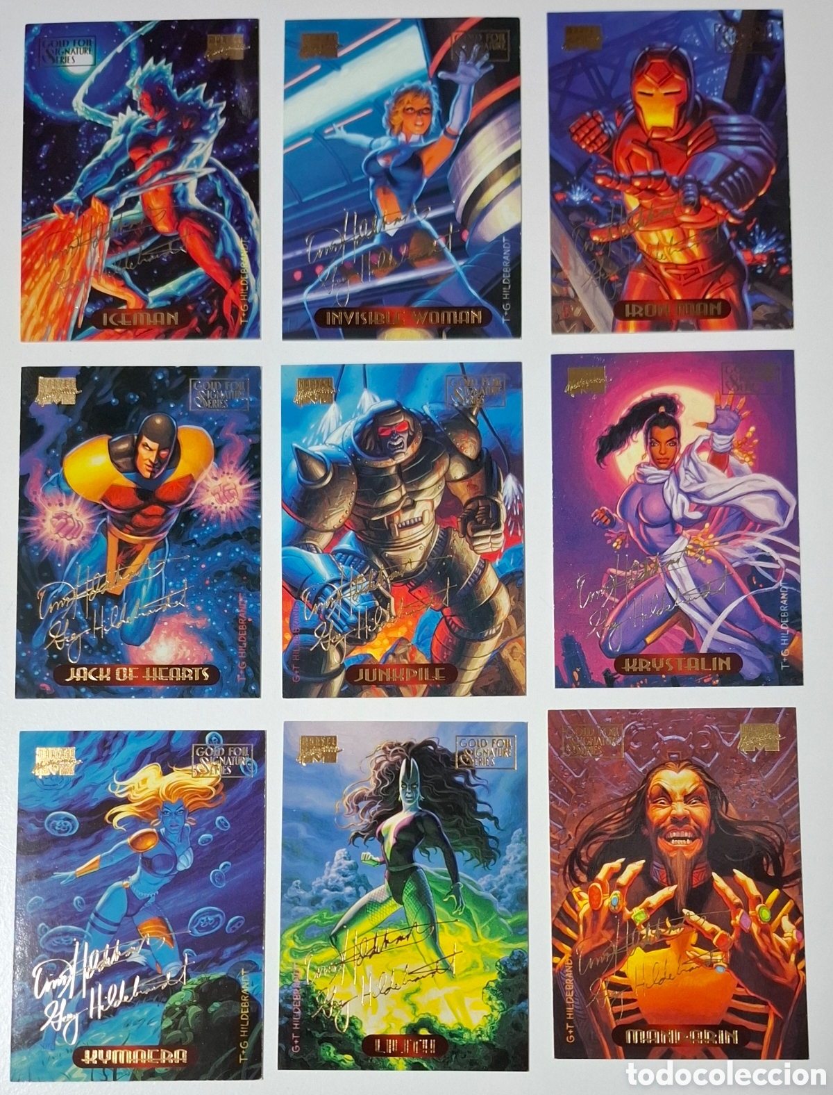 Trading cards: Marvel Masterpieces 1994 lote 25 gold signature cards