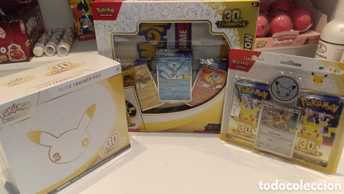 Trading cards: LOTE POK&Eacute;MON 30 ANIVERSARIO