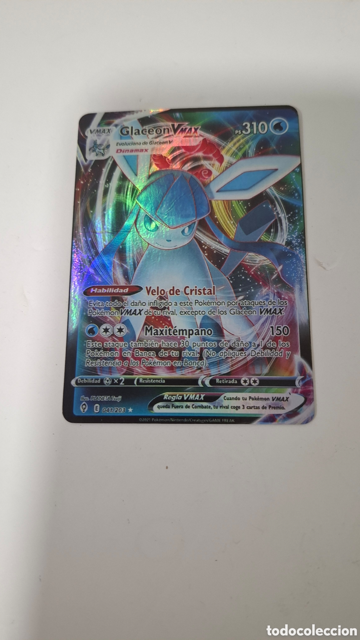 Trading cards: CARTA POKEMON CARD GLACEON VMAX