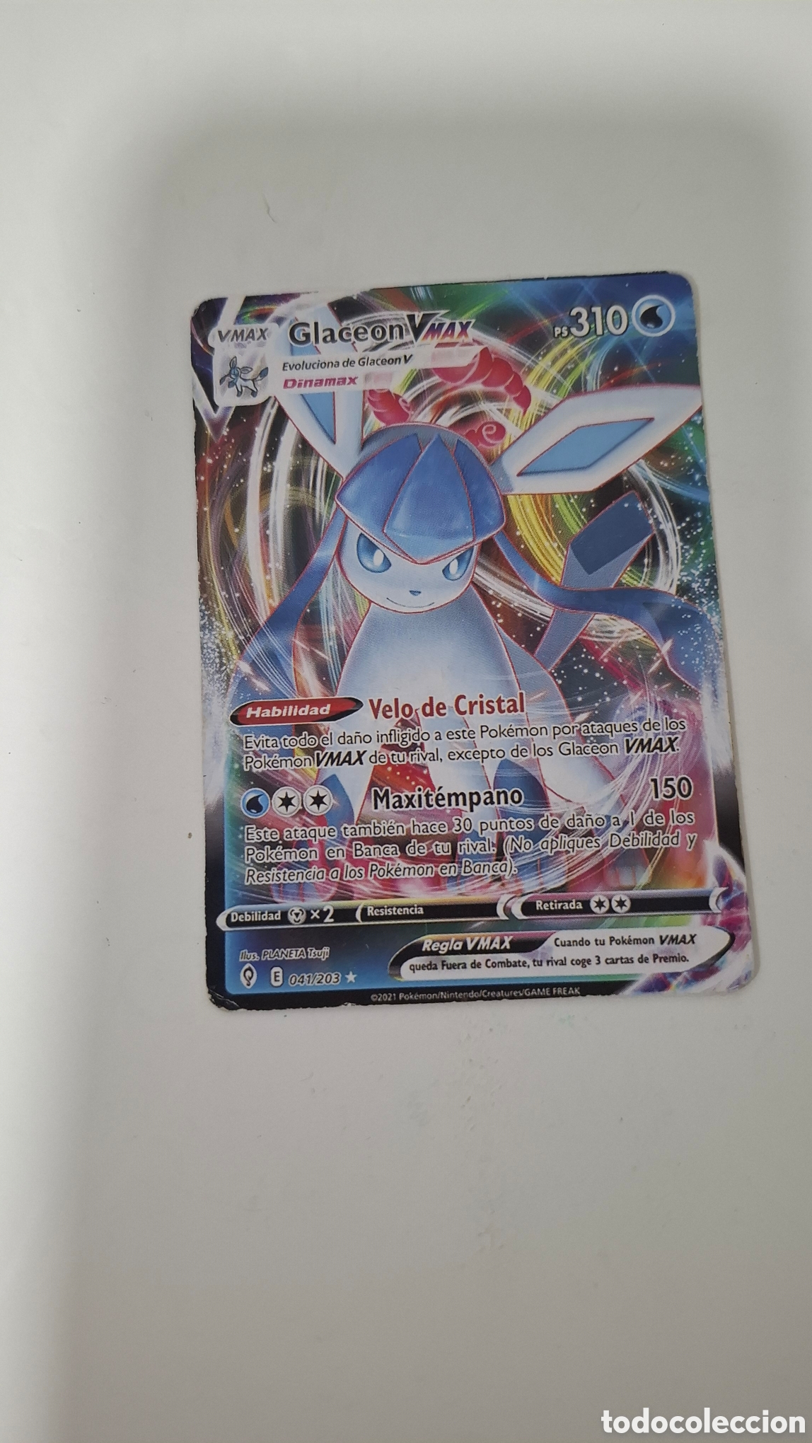 Trading cards: CARTA POKEMON CARD GLACEON VMAX