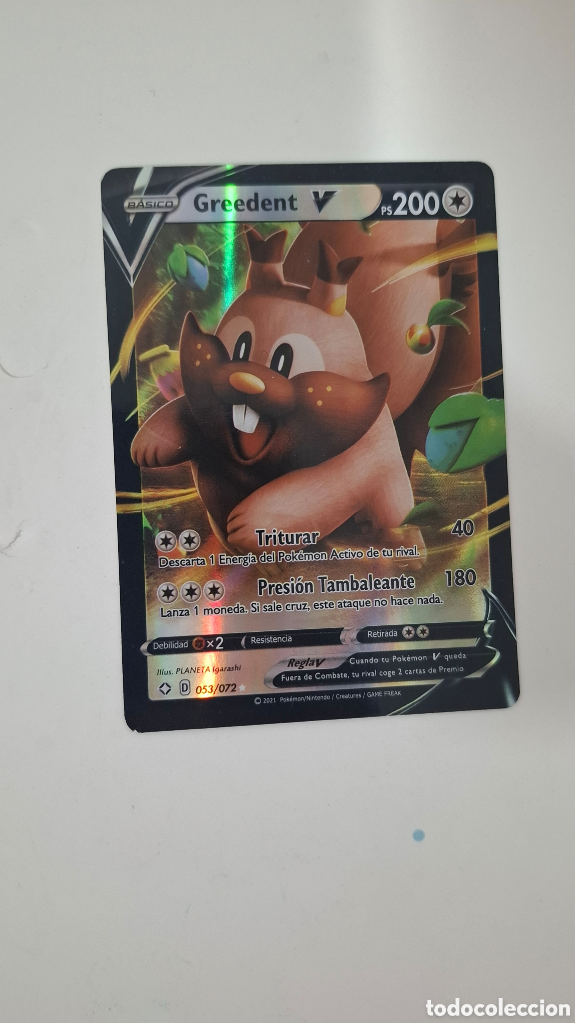 Trading cards: CARTA POKEMON CARD GREEDENT V