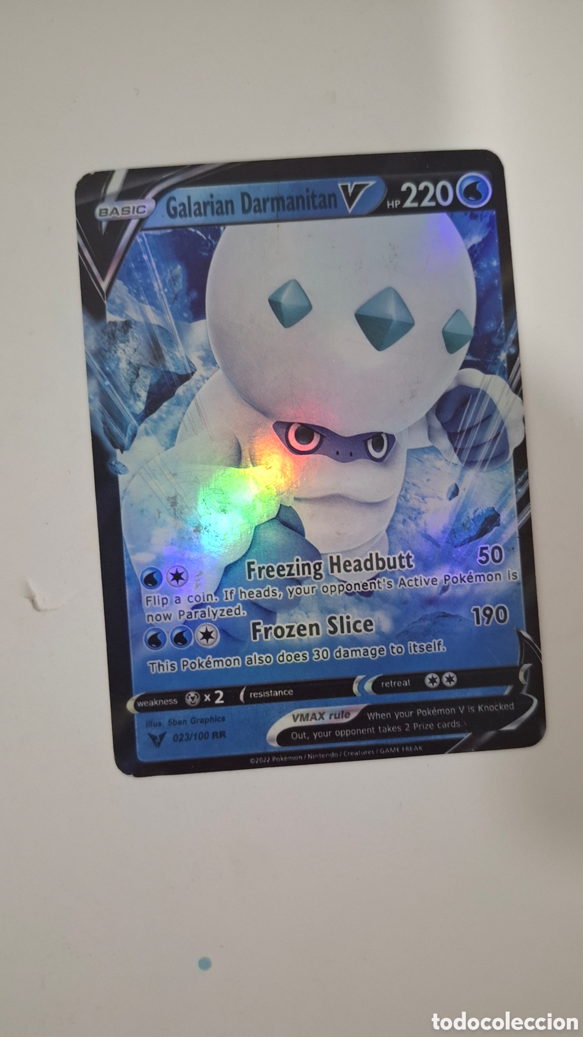 Trading cards: CARTA POKEMON CARD GALARIAN DARMANITAN V