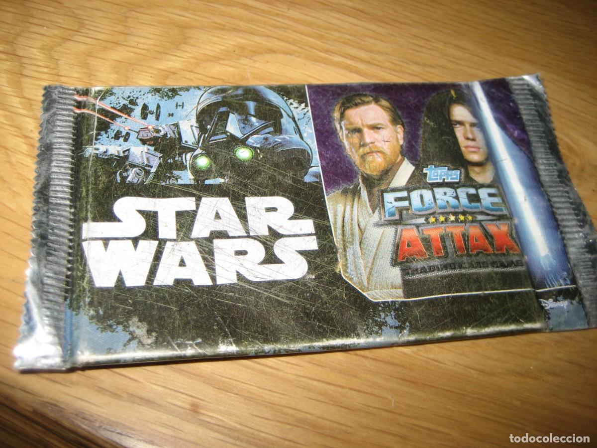 Trading cards: sobre de cromos star wars , Force Attax trading card topps . sin abrir .