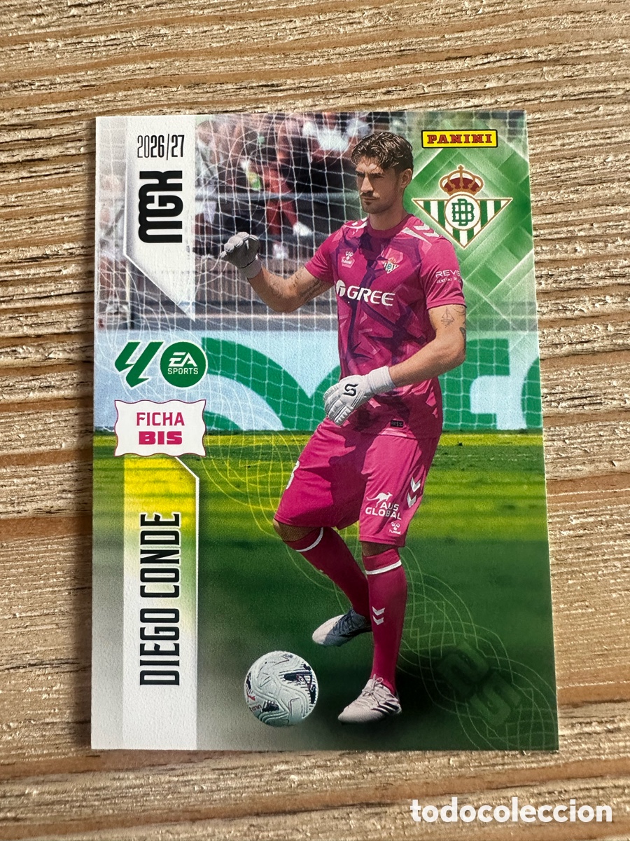 Trading cards: DIEGO CONDE REAL BETIS 93 BIS 2&ordf; EDICION MEGACRACKS 2026/27 26-27 26 27 MGK PANINI