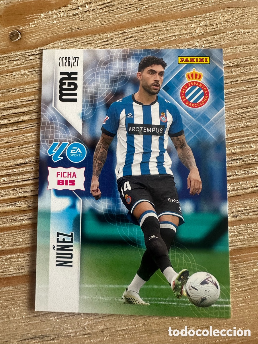 Trading cards: NU&Ntilde;EZ RCD ESPANYOL 167 BIS 2&ordf; EDICION MEGACRACKS 2026/27 26-27 26 27 MGK PANINI