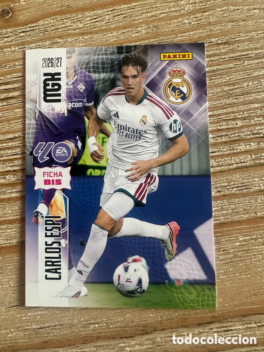 Trading cards: CARLOS ESPI REAL MADRID 233 BIS 2&ordf; EDICION MEGACRACKS 2026/27 26-27 26 27 MGK PANINI